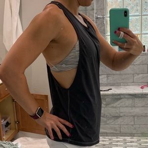 Gray senita boyfriend tank